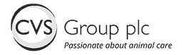 CVS Group PLC Black and White Logo